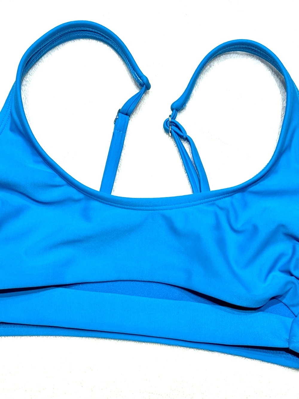 Wild Fable Bright Blue Adjustable-Strap Sports Bikini Top